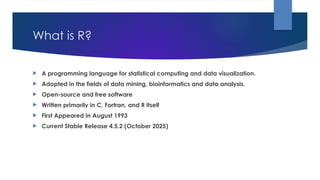 R Programming Language - An Introduction | PPTX