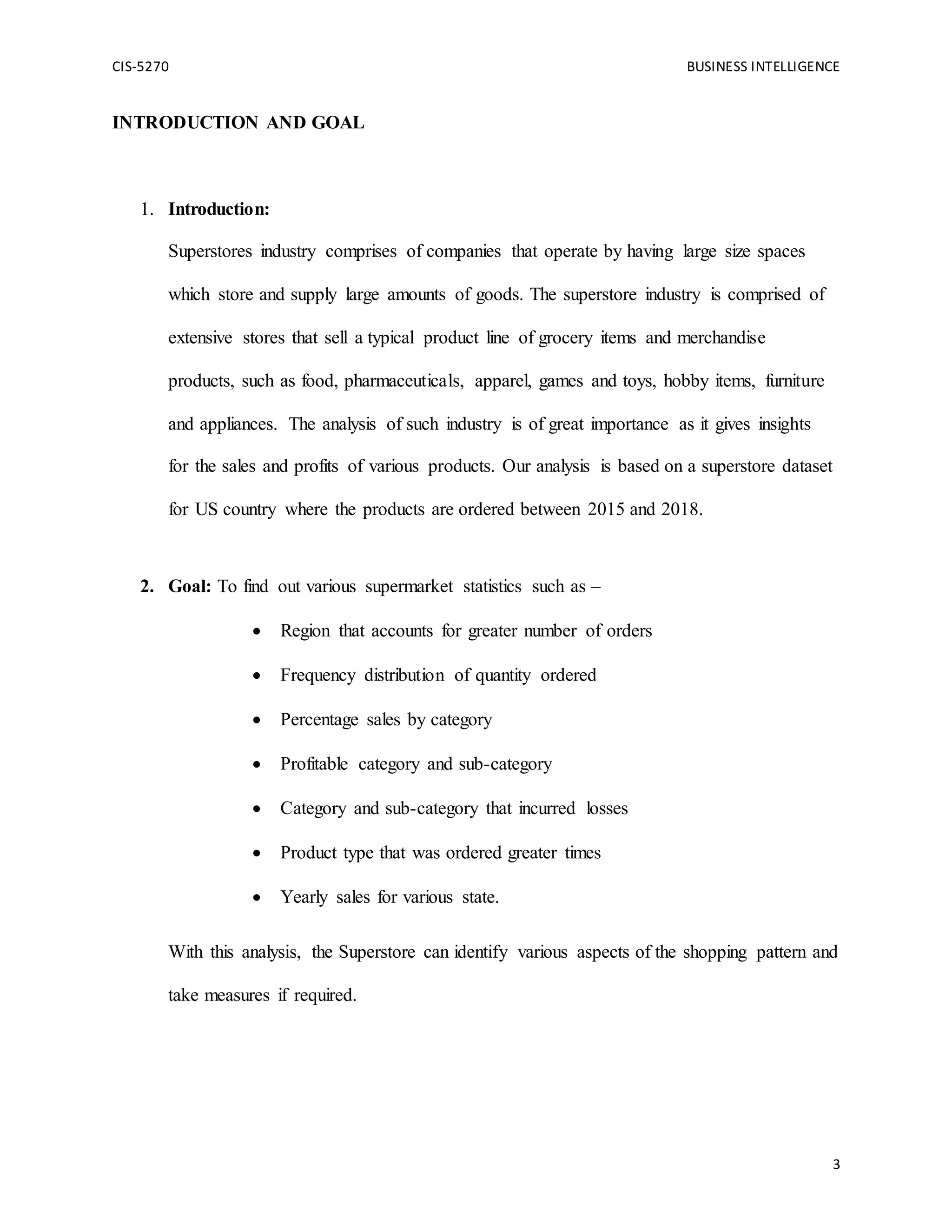 Superstore Data Analysis using R | DOCX