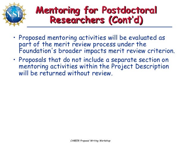 Postdoc research proposal example