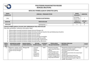 Rps matematika-i- | PDF