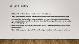 RPSL & SEA By Capt.Pankaj Kapoor | PPTX