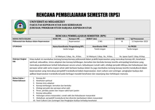 RPS PSIKOSOSIAL 2024.docxrancangan pembelajaran | DOCX
