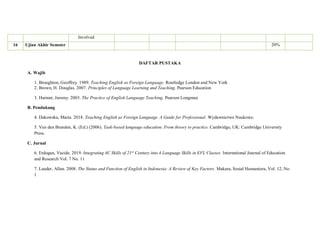 lesson plan of teaching English as a foreign language | PDF