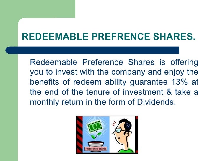 Redeemable Convertible Preference Shares Redemption of shares