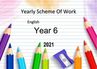 Yearly Scheme Of Work
English
Year 6
2021
 