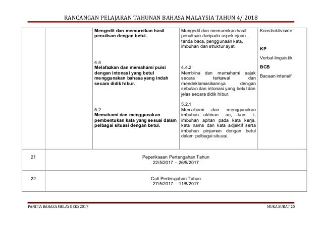 Rpt bm kssr tahun 4 sk