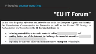 “EU IT Forum”
# thoughts counter-narratives
 