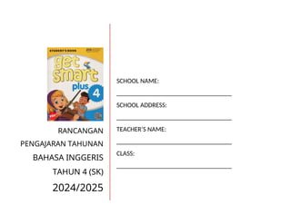 RPT ENGLISH YEAR 4 (SK) 2024-2025 CEFR KSSR | DOCX