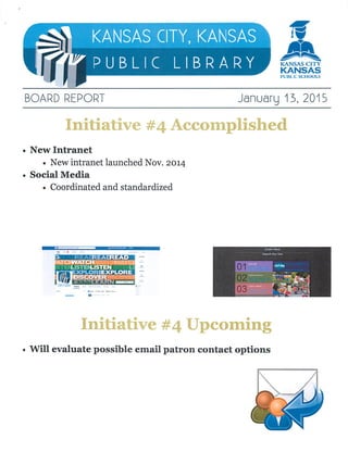 January Status Report - KCK Public Libraries