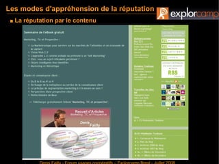 Gérer sa réputation en ligne - Denis Failly