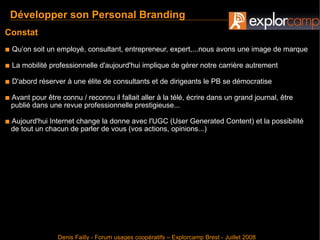 Gérer sa réputation en ligne - Denis Failly