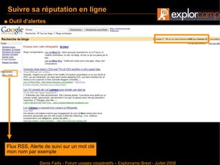 Gérer sa réputation en ligne - Denis Failly