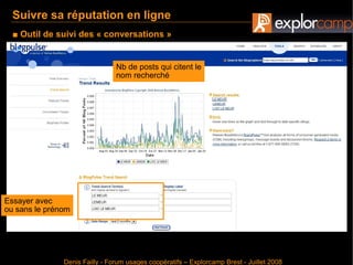 Gérer sa réputation en ligne - Denis Failly