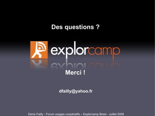 Gérer sa réputation en ligne - Denis Failly