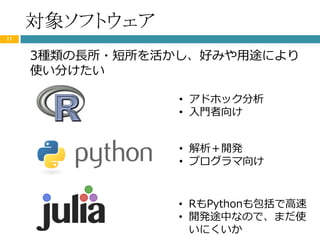 Rとpythonとjuliaで機械学習レベル４を目指す