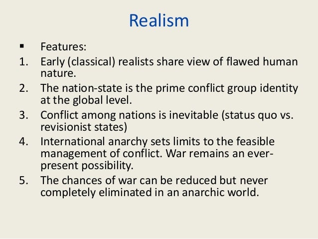 Realist Human Nature Ir Realist Human Nature Ir