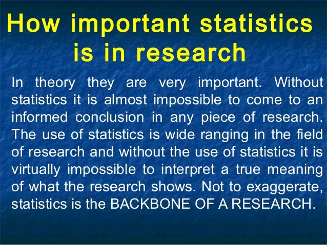 what are the statistical treatment in research