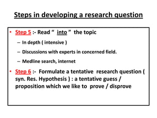 Research Question and Hypothesis | PPTX