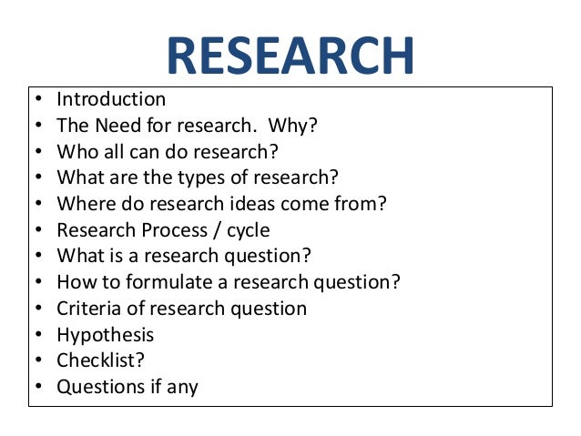 Science research paper topic ideas