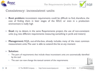 RQS - Requirements Quality Suite | PDF