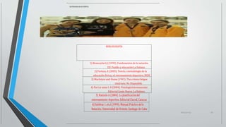 NUTRICION EN DE PORTES
BIBLIOGRAFIA
1) Brancacho G.J (1999). Fundamentos de la natación.
ED. Pueblo y educación La Habana
2) Forteza, A (2005). Teoría y metodología de la
educación física y el entrenamiento deportivo. INDE
3) MacIntyre and Hume (1993). The crónica fatigue
síndrome. No Disponible
4) Paz La santa I. A (2004). FisiologíaIntramuscular.
Editorial Gente Nueva. La Habana
16/03/2019 82
 