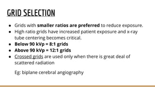 Filters grids and collimators | PPTX