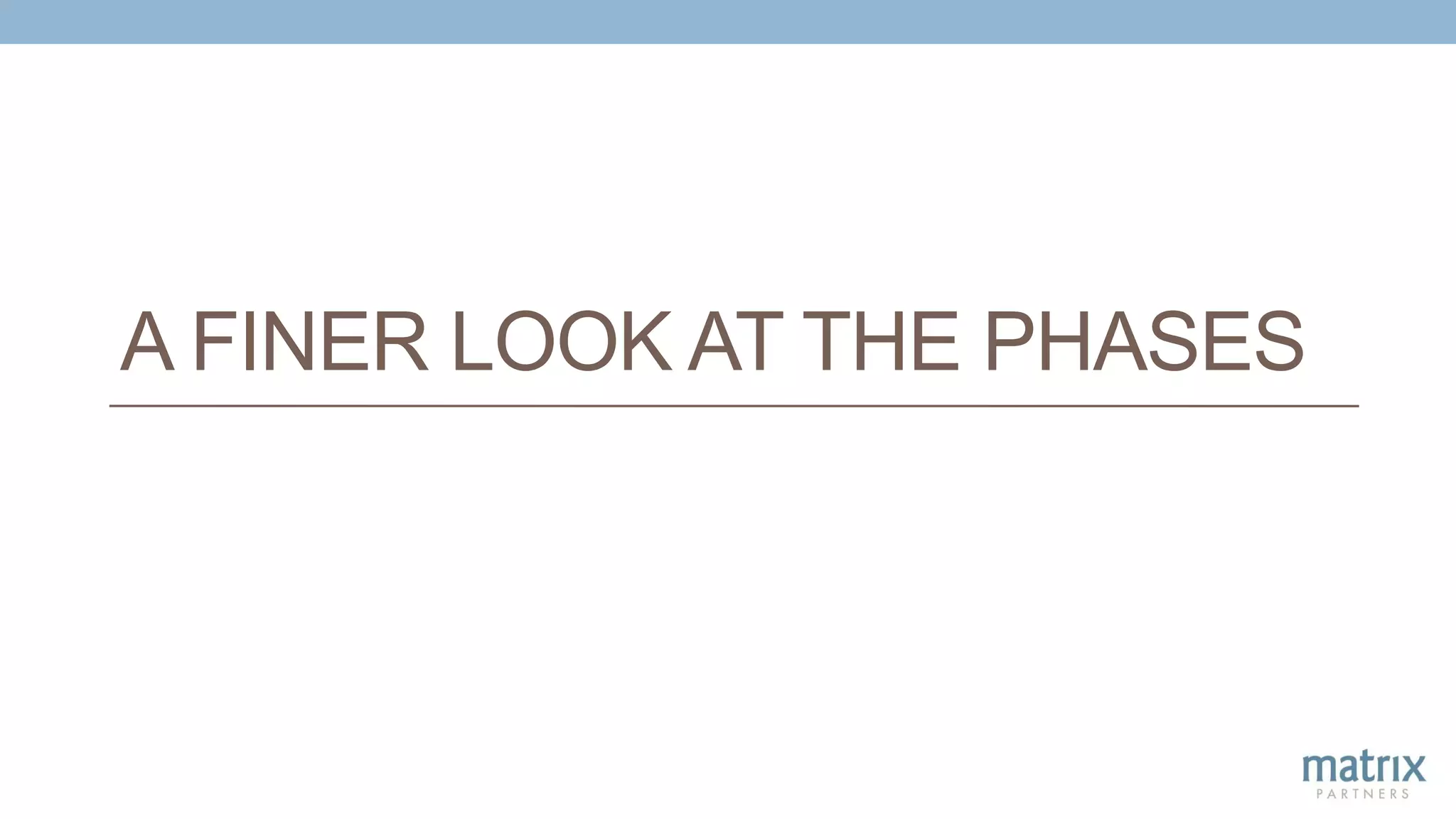 A FINER LOOK AT THE PHASES
 