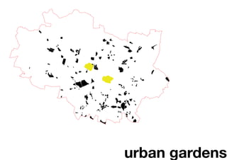 urban gardens
 