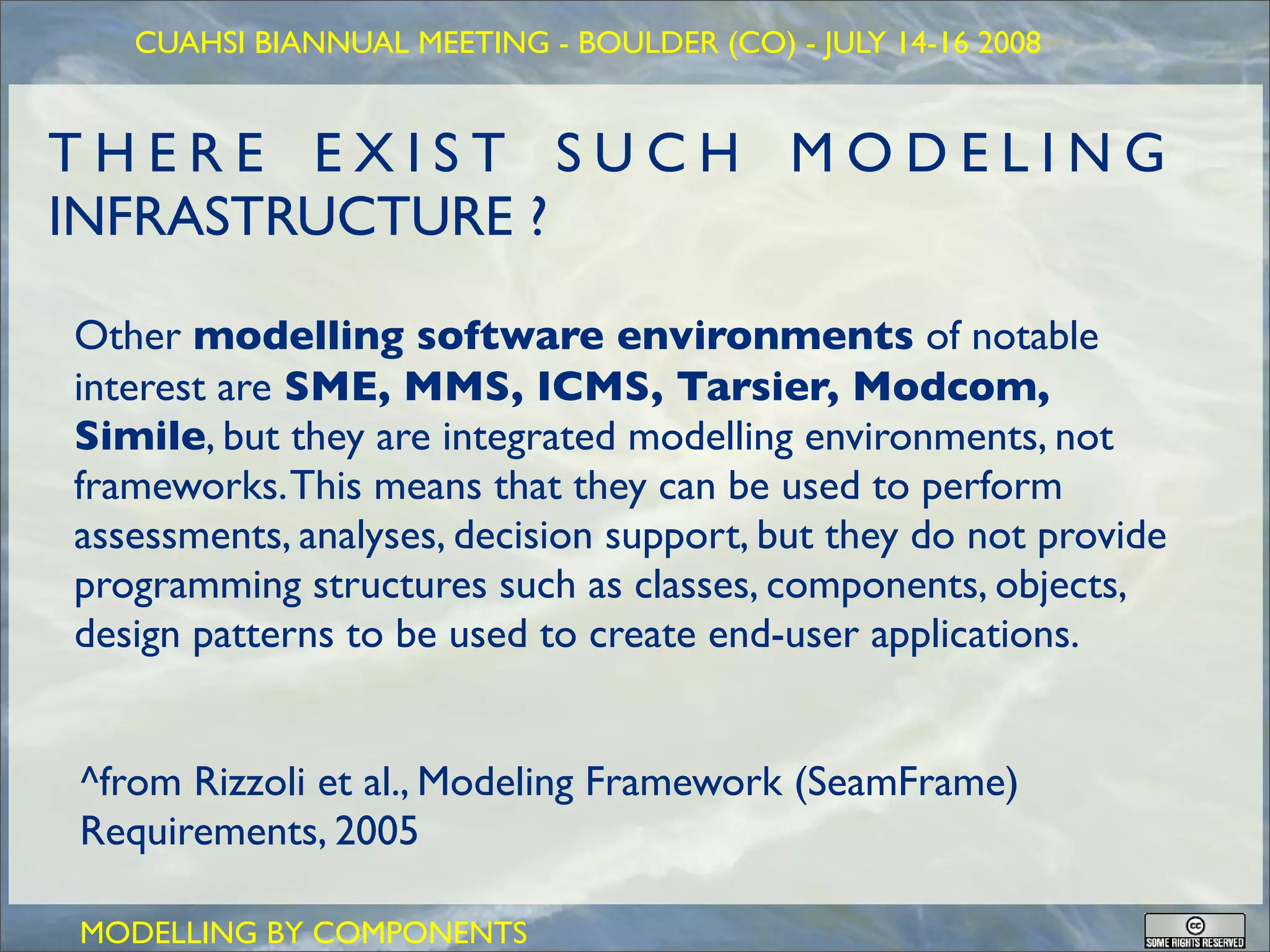 GEOFRAME: a system for doing hydrology by computer