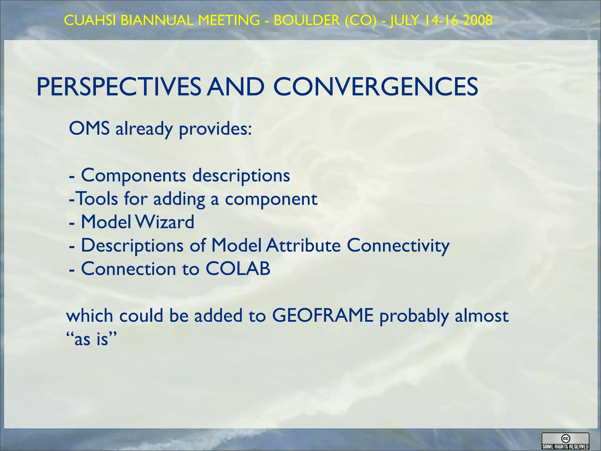 GEOFRAME: a system for doing hydrology by computer