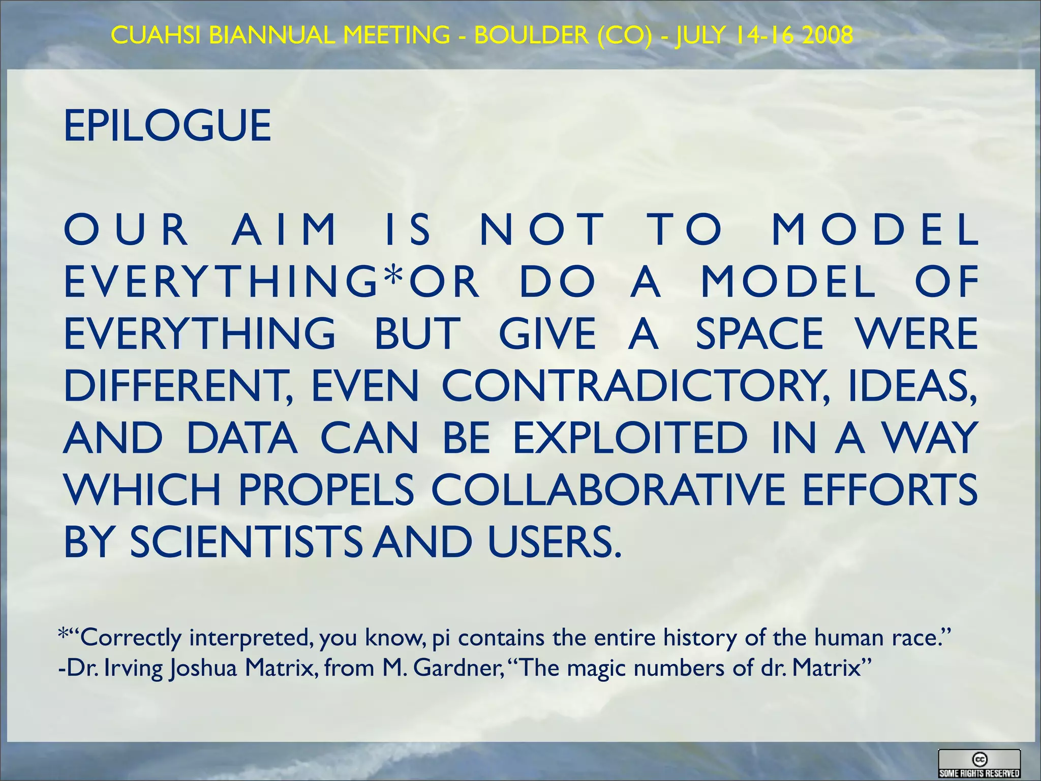 GEOFRAME: a system for doing hydrology by computer