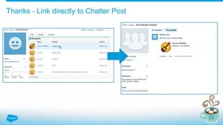 Thanks - Link directly to Chatter Post
 