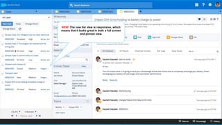 NEW! The new list view is responsive, which
means that it looks great in both a full screen
and pinned view.
 