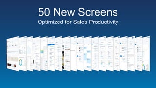 50 New Screens
Optimized for Sales Productivity
 