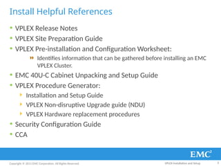 Vplex rr Installation and Setup document .pptx