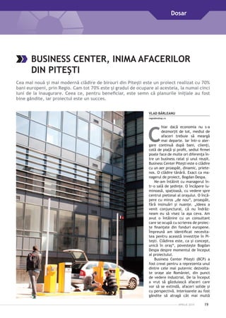 Revista Regio nr.27 - centre de afaceri, microintreprinderi, retehnologizare, performanta energetica