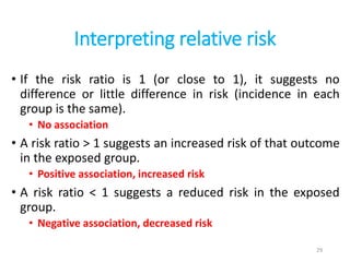 Relative Risk Dividing ODDS RATIO AND RELATIVE RISK EVALUATION | PPTX
