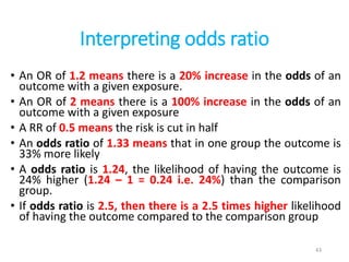 ODDS RATIO AND RELATIVE RISK EVALUATION | PPT