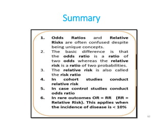 Odds Ratio And Relative Risk Evaluation