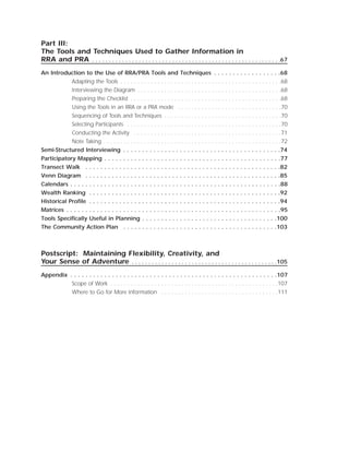 RAPID RURAL APPRAISAL (RRA) AND PARTICIPATORY RURAL APPRAISAL (PRE) - A ...