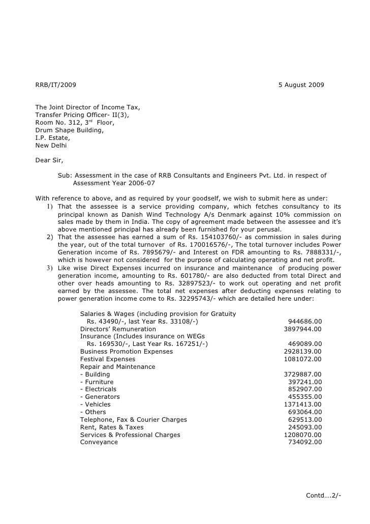 Rrb income tax letters