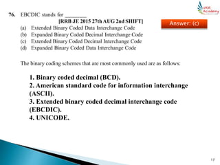 RRB JE Stage 2 Computer and Applications Questions part 3 | PPT | Email ...
