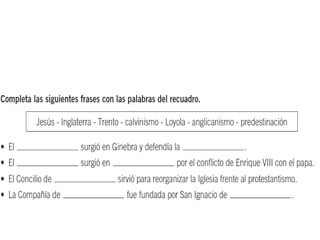 La interpretación de la Biblia sólo cabe a la Iglesia. -Se tomaron algunas decisiones administrativas:Celibato