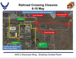 Railroad Crossing Closures
6-10 May
 