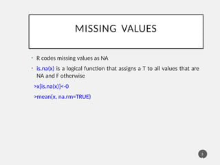 Comprehensive R Reference Card for Data Analysis and Programming | PPTX