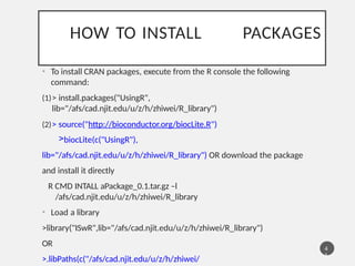 R Library Command Comprehensive R Reference Card for Data Analysis and Programming | PPTX