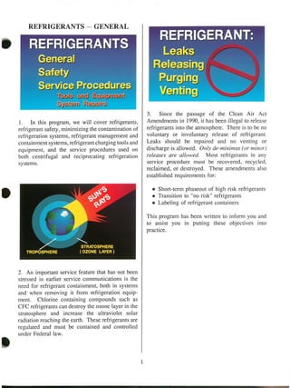 Refrigerant.service technique