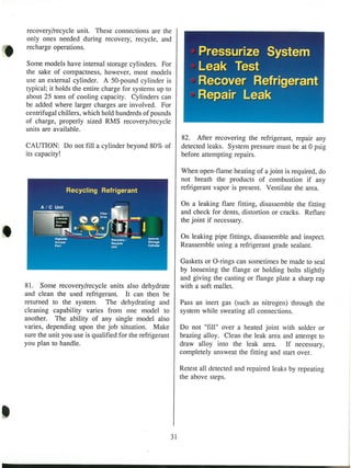 Refrigerant.service technique