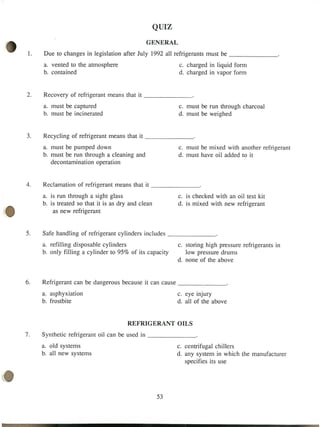 Refrigerant.service technique