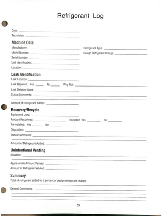 Refrigerant.service technique